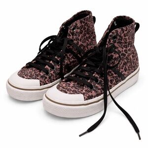 adidas Pink Leopard High-Top Sneakers 6,5